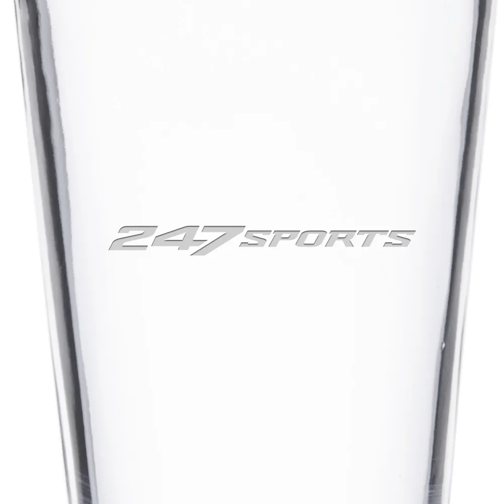 247Sports Logo Laser Engraved Pint Glass