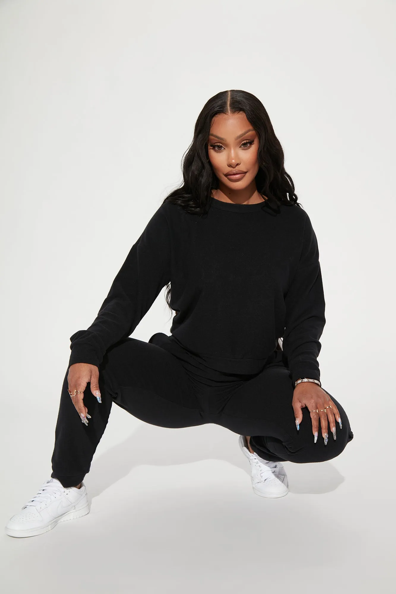 Always Low Key Jogger Set - Black