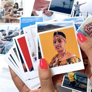 Brandian 10 Customised Mini Photo Print Vintage Charm Transform Your Space with Photos Print Decor Customized Mini Photos Print 4 X 3 Inches, White, (Pack of 10)