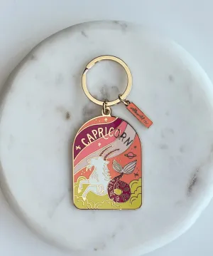 Capricorn Keychain