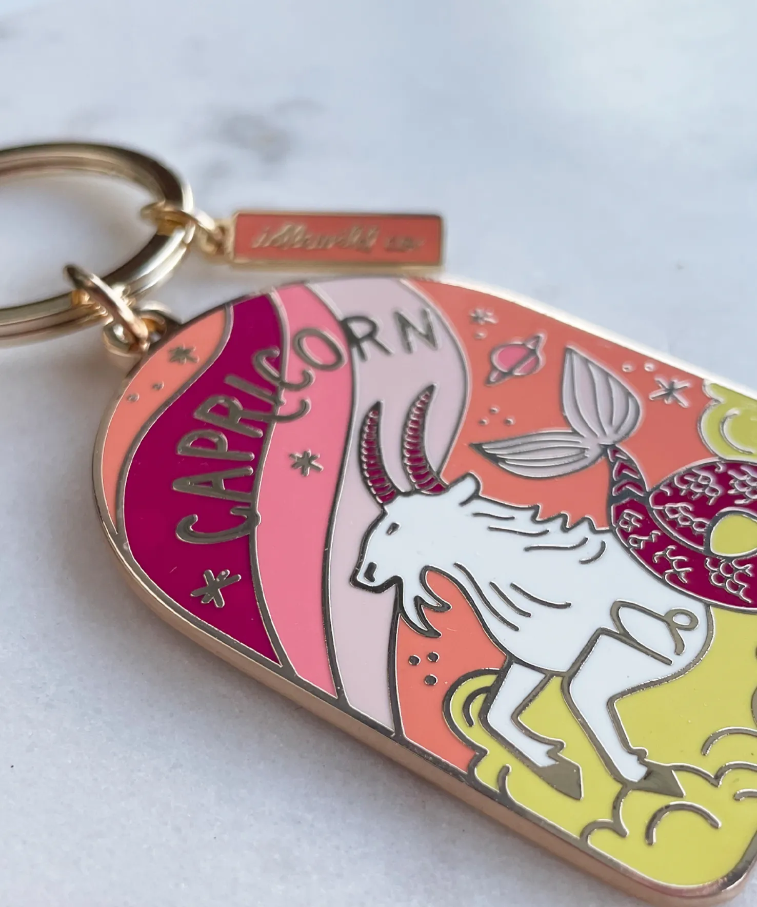 Capricorn Keychain