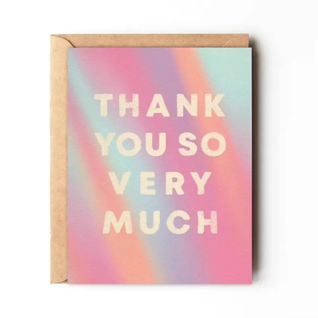 Colourful Thank You Card