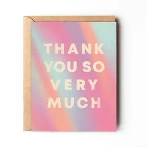Colourful Thank You Card