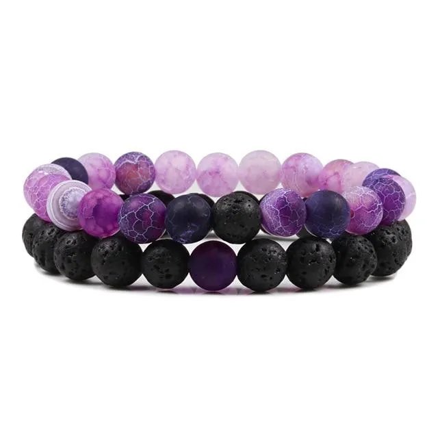 Couple Bead Bracelets Mystic Lovers