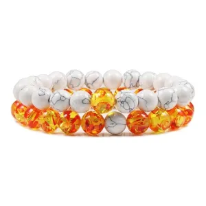 Couple Bead Bracelets Power