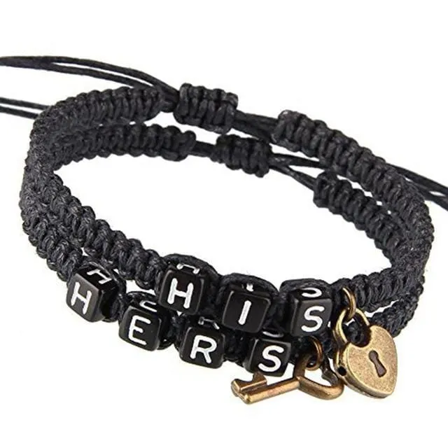 Couple bracelets his and hers