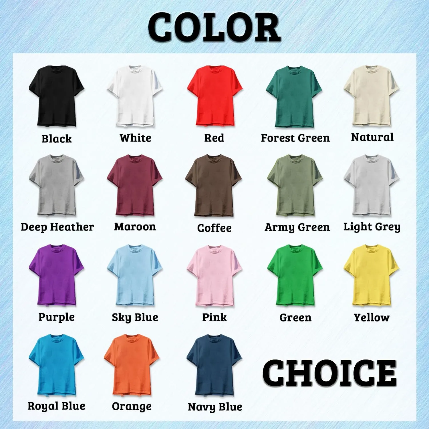 Custom T Shirts Bulk for Men Women Made in USA Personalized T Shirts with Logo,Text,Photo Cotton Tee Front/Back