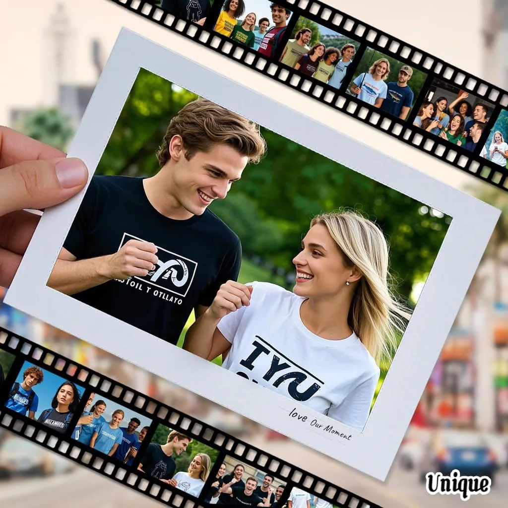 Custom T Shirts Bulk for Men Women Made in USA Personalized T Shirts with Logo,Text,Photo Cotton Tee Front/Back