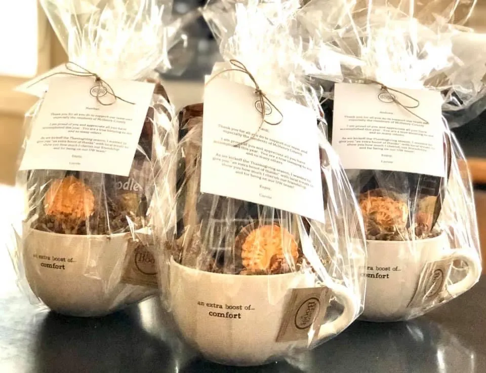Employee Appreciation Gift Basket Mugs
