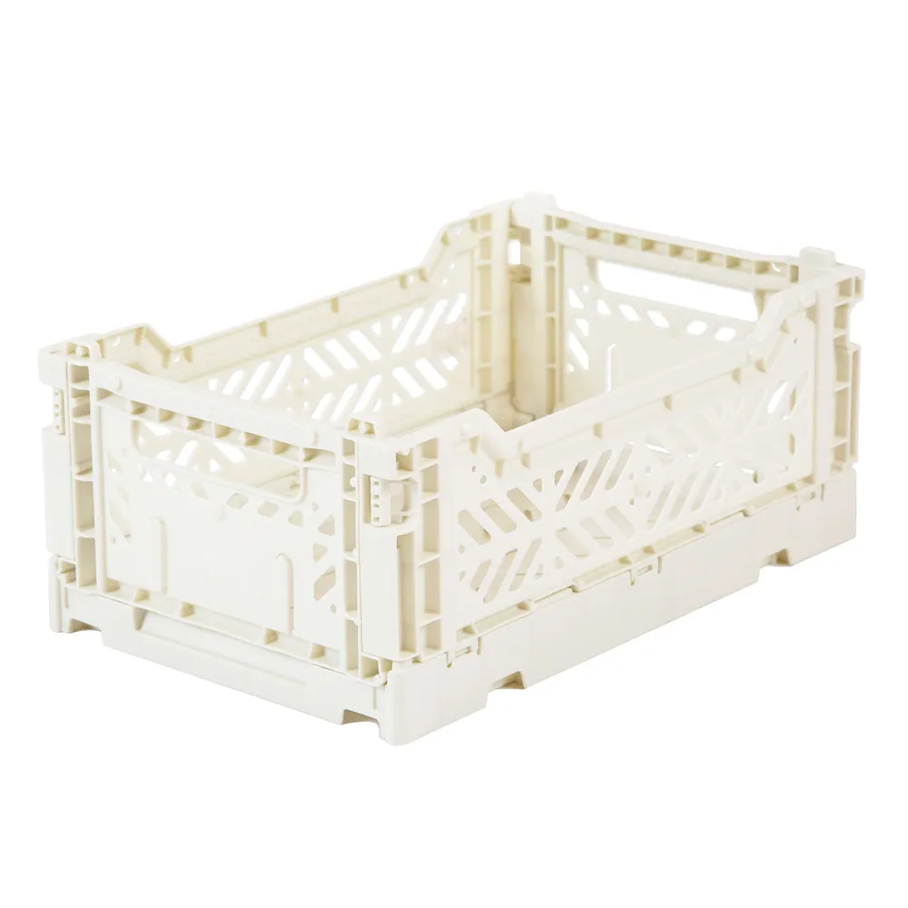 Foldable Crates Small - Coconut Milk