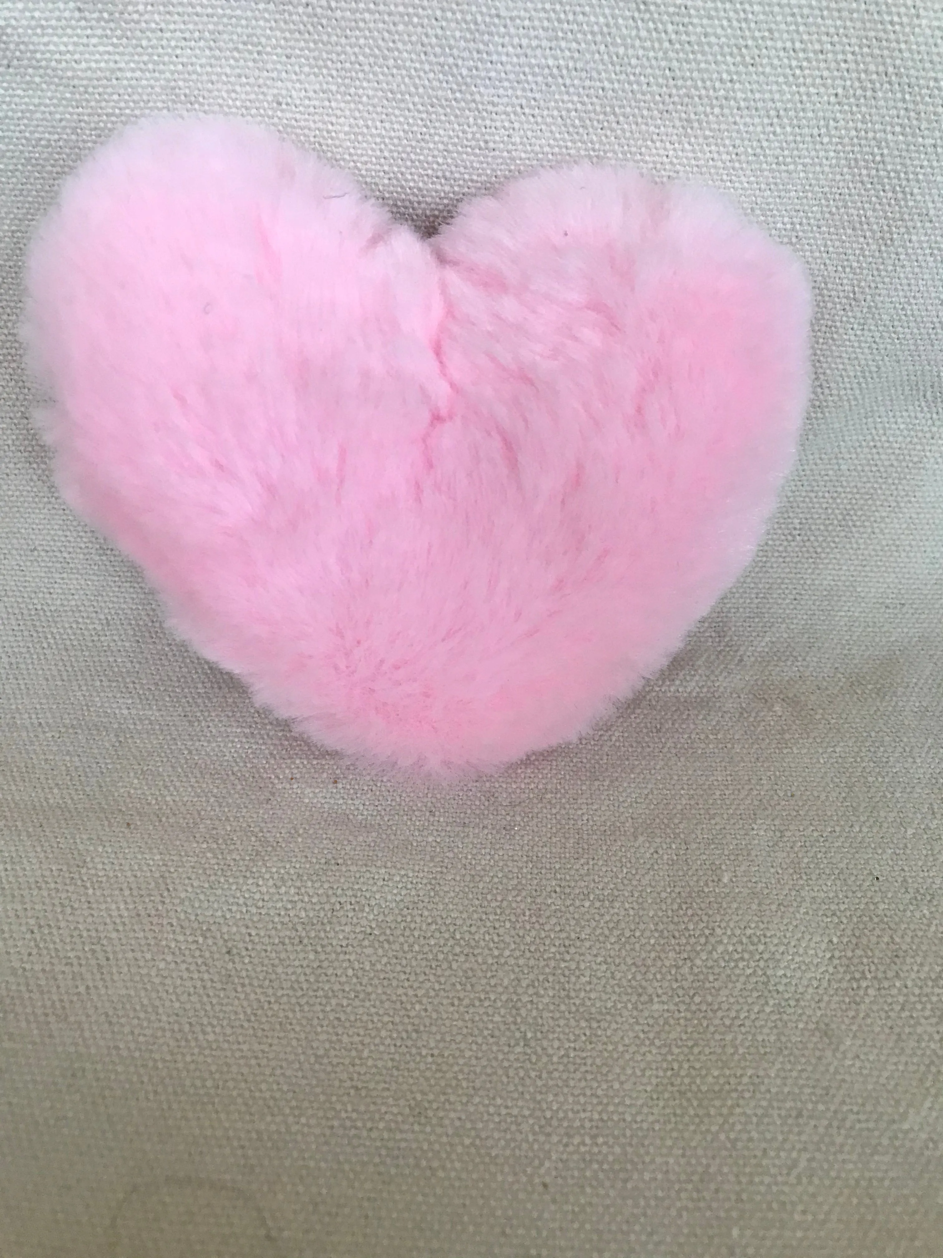 Heart Pom Pom Plush Keychains
