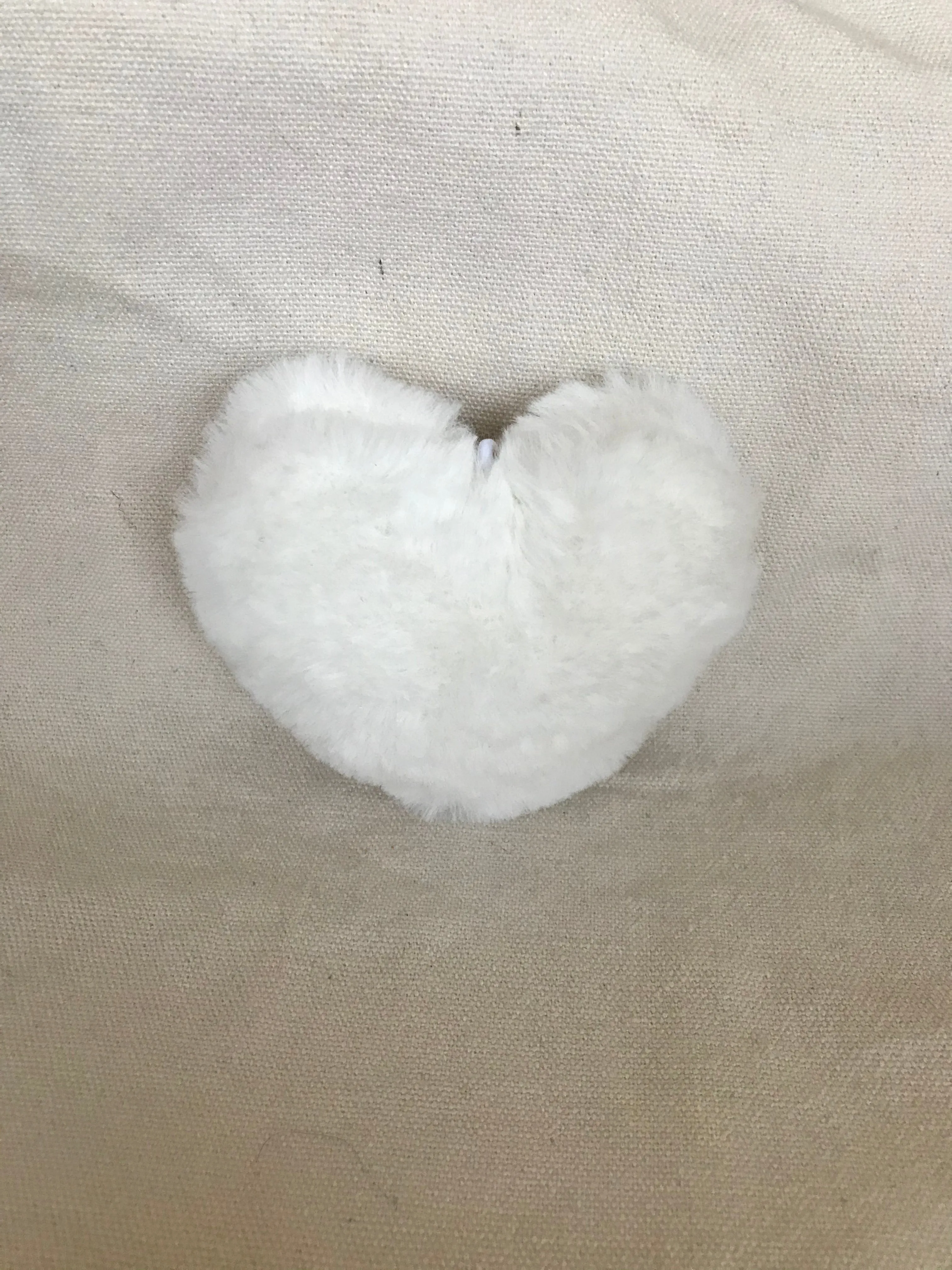 Heart Pom Pom Plush Keychains