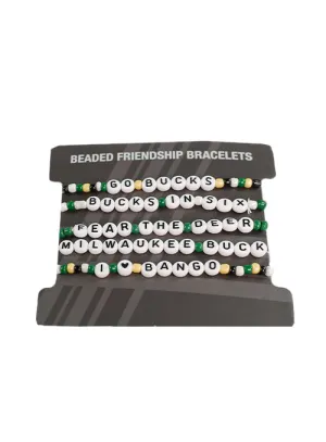 Milwaukee Bucks 5-Pack Friendship Bracelet