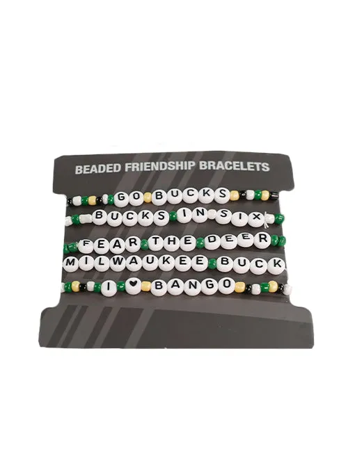Milwaukee Bucks 5-Pack Friendship Bracelet