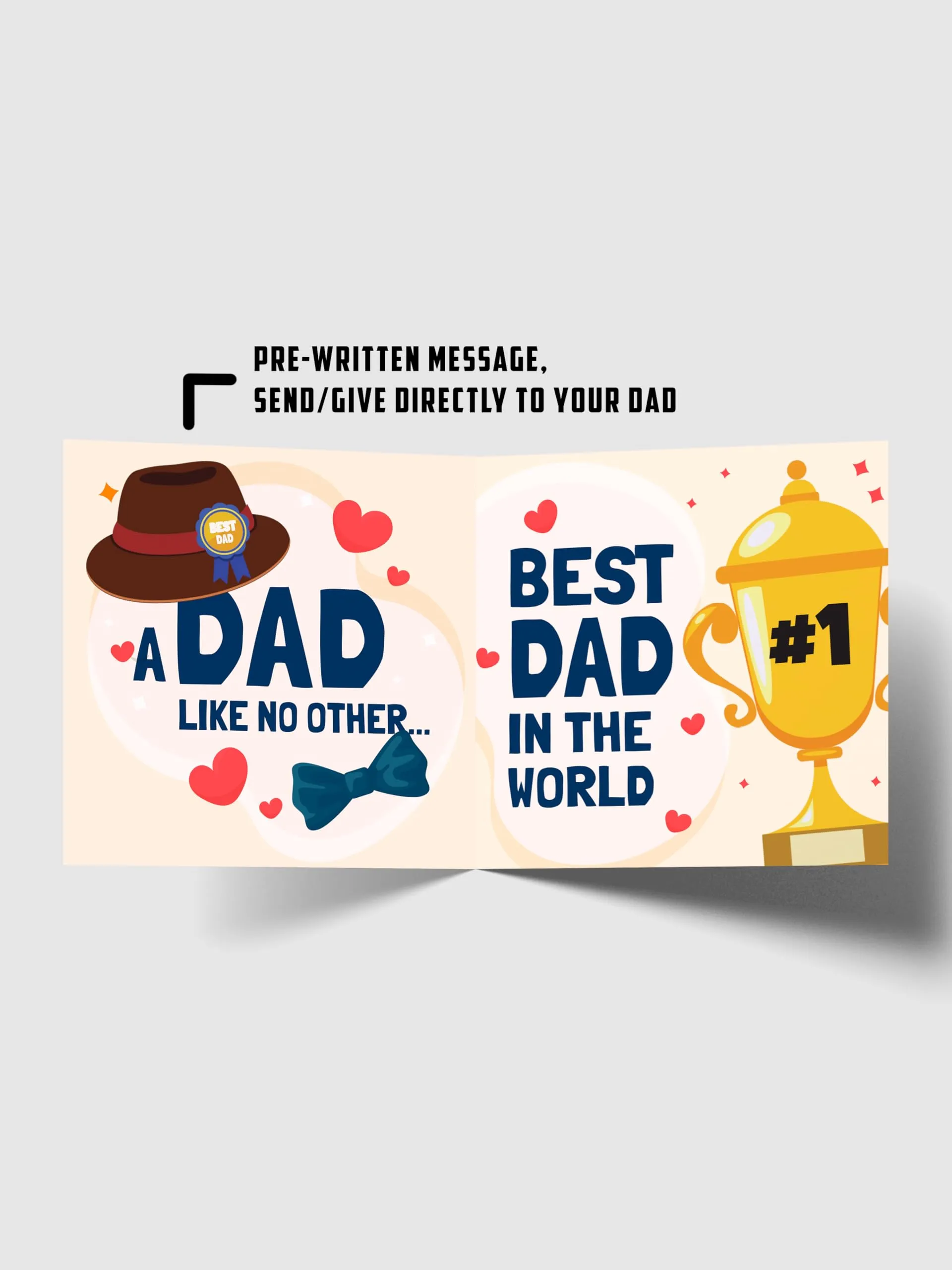 SINCE 7 STORE Father's Day Doodle Coffee Mug with Greeting Card - Thoughtful Gift for Papa (350 ml) - Father's Day, Best Gift for Father Dad Daddy, Papa's Birthday - Dishwasher Microwave Safe