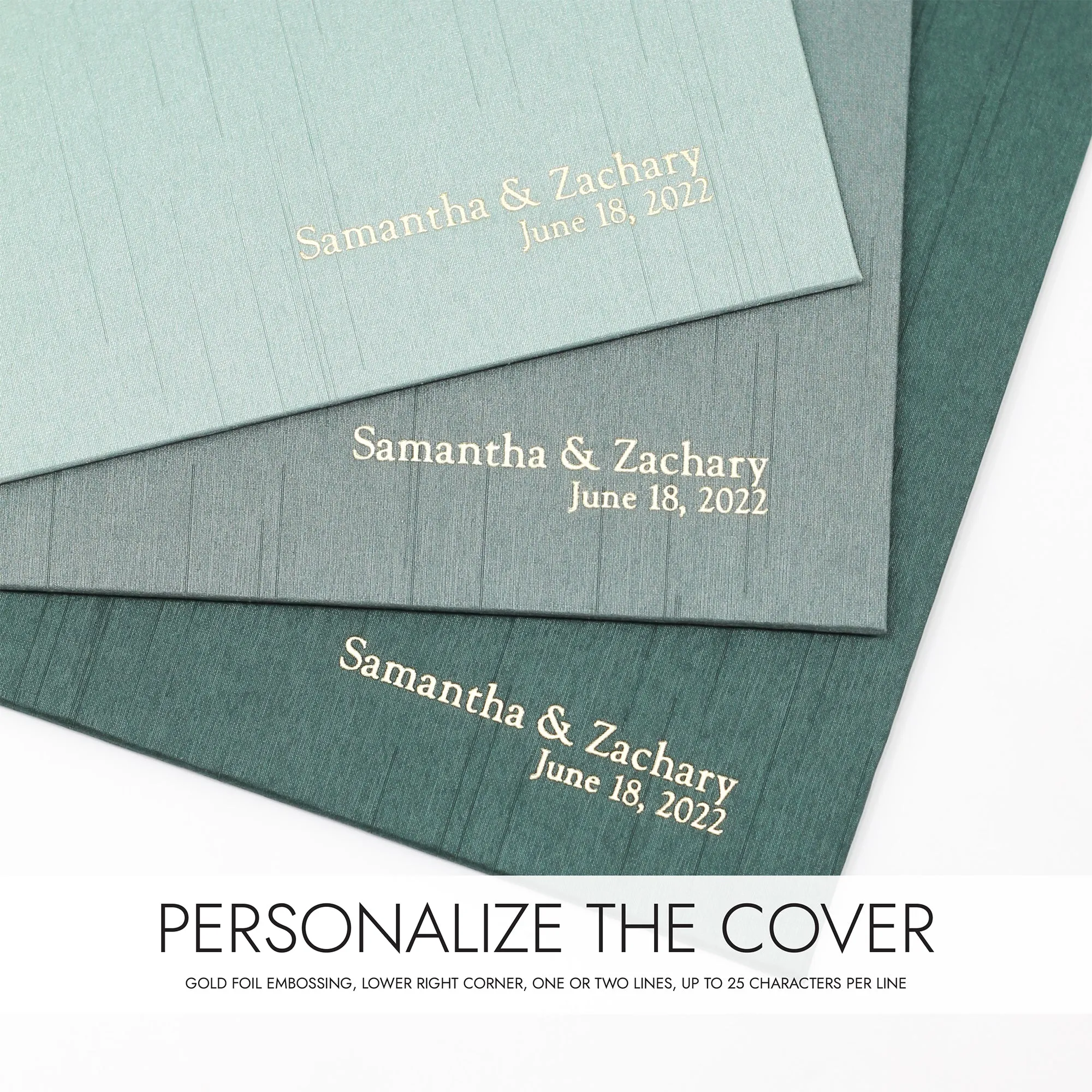 Small Paper Page Album with Pastel Blue Cotton Cover