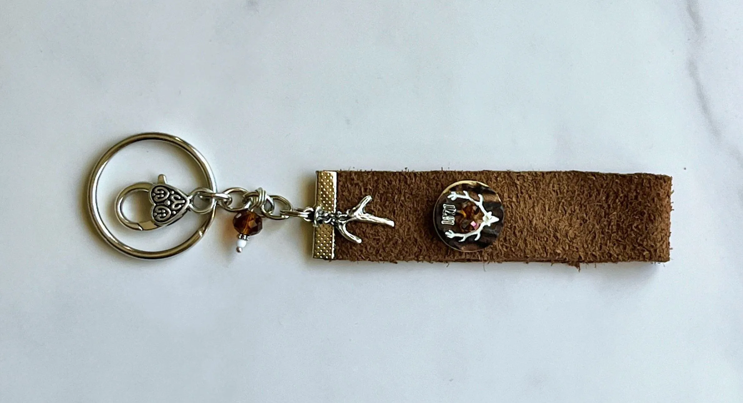 Suede Bavarian Keychain
