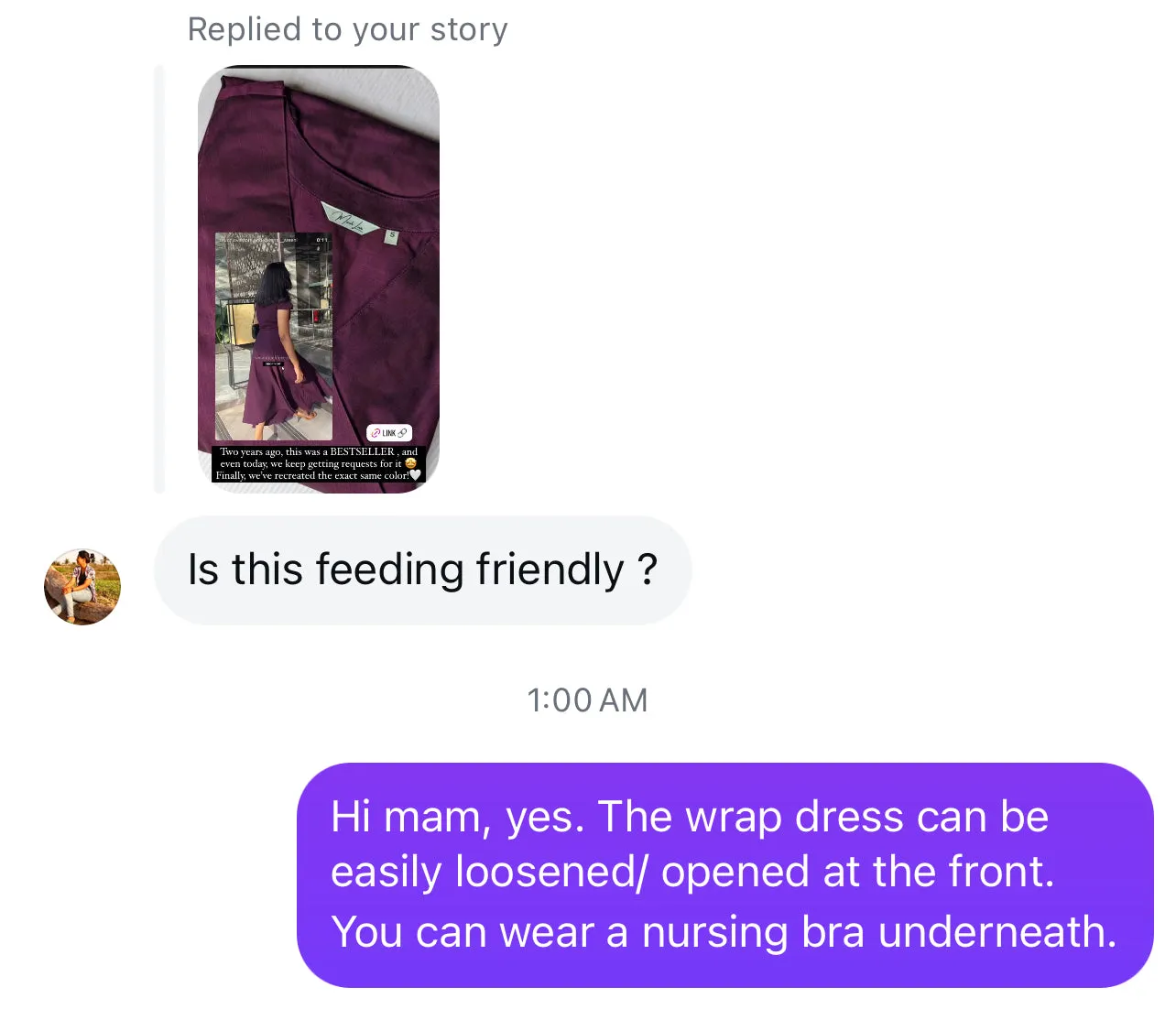 Wine Semi Silk Wrap Dress